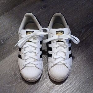 adidas Preloved Superstar White and Black Sneakers